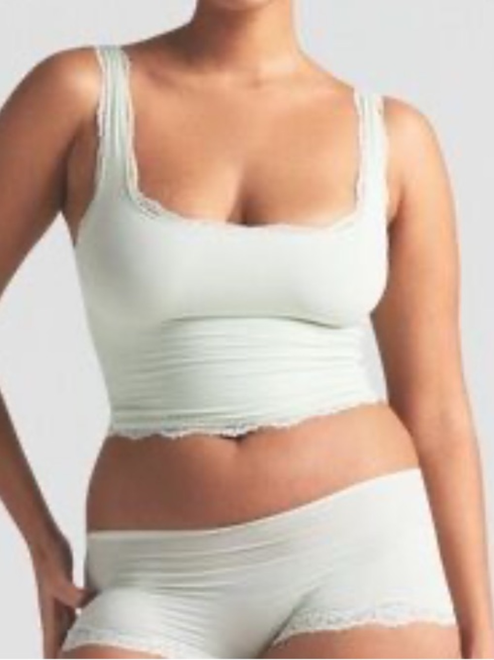 NWT SKIMS Fits Everybody Lace Tank in Spearmint